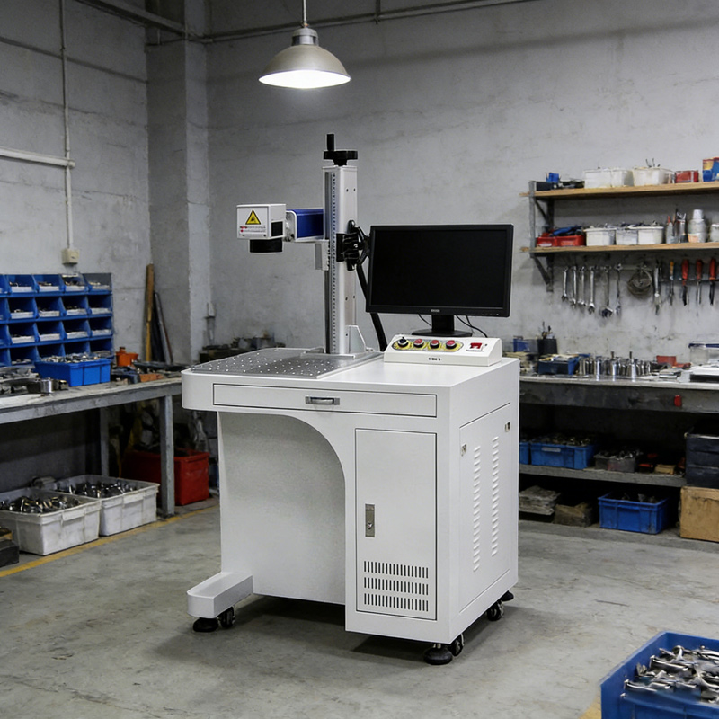 Industrial Laser Engraving Machine For Metal - Fiber Lazer Markalama Makinesi 50W CNC