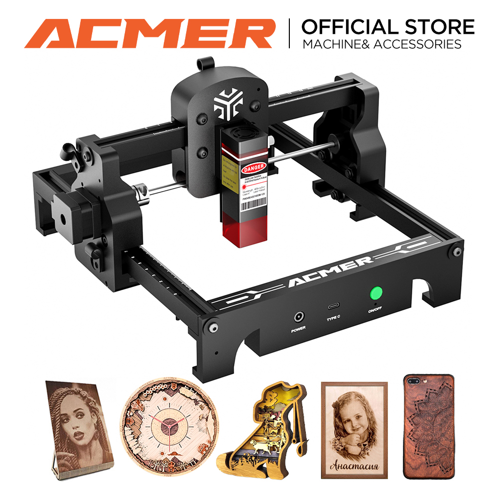 Industrial Acrylic Laser Cutter - ACMER S1 Lazer Gravür Makinesi 6W/3.5W/2.5W