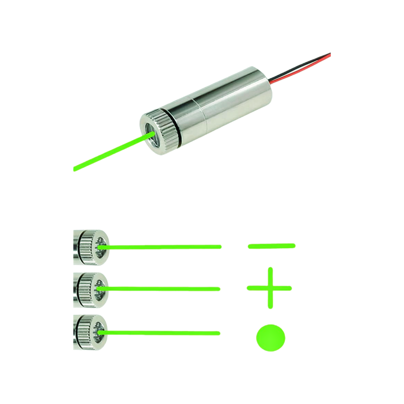 Industrial Laser Line Generator - 520nm 5mW Yeşil Nokta Çizgisi Çapraz