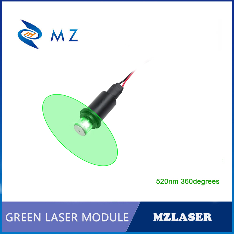 Industrial Laser Line Module - 520nm 360 ° Halka Yeşil Lazer