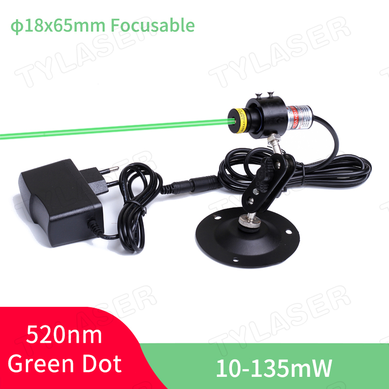 Industrial Acrylic Laser Cutter - Odaklanabilir 18x65mm 520nm Yeşil Nokta Lazer