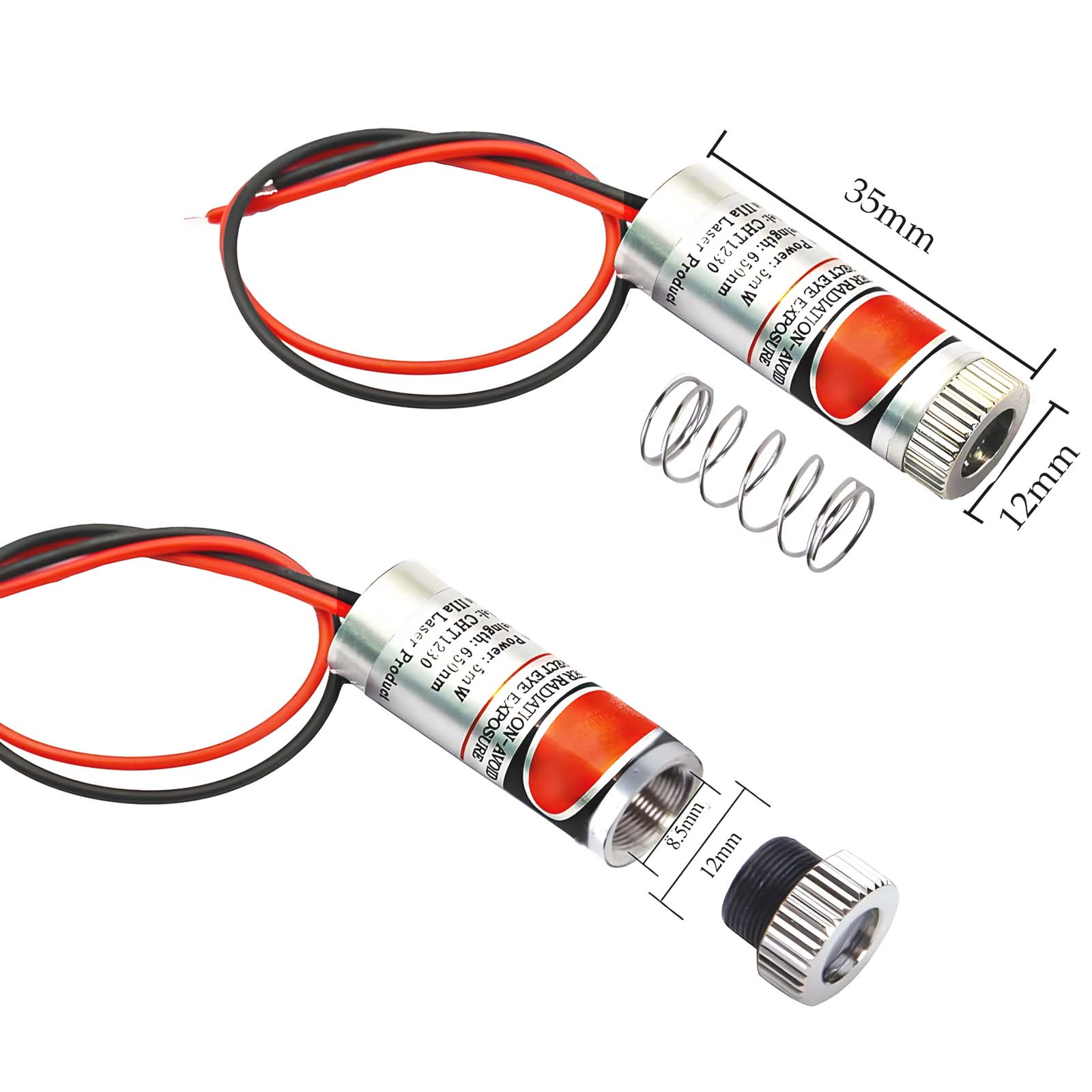 650nm 12mm lazer noktası/çizgi - Industrial Laser Line Module incelemesi ve fiyatı