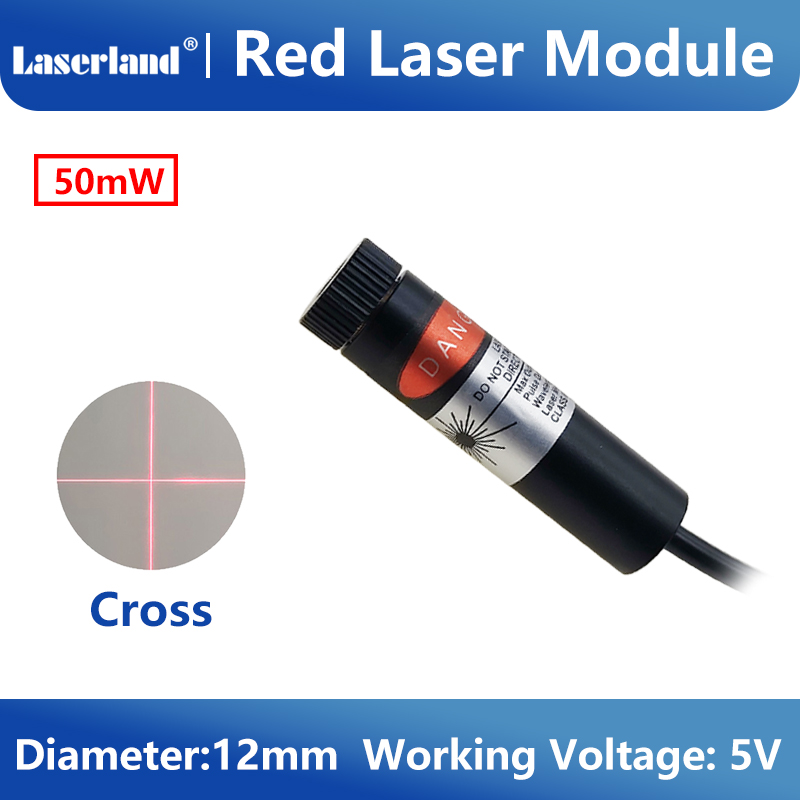 12mm 5mW 50mW Çapraz Kırmızı L - Industrial Laser Line Module incelemesi ve fiyatı
