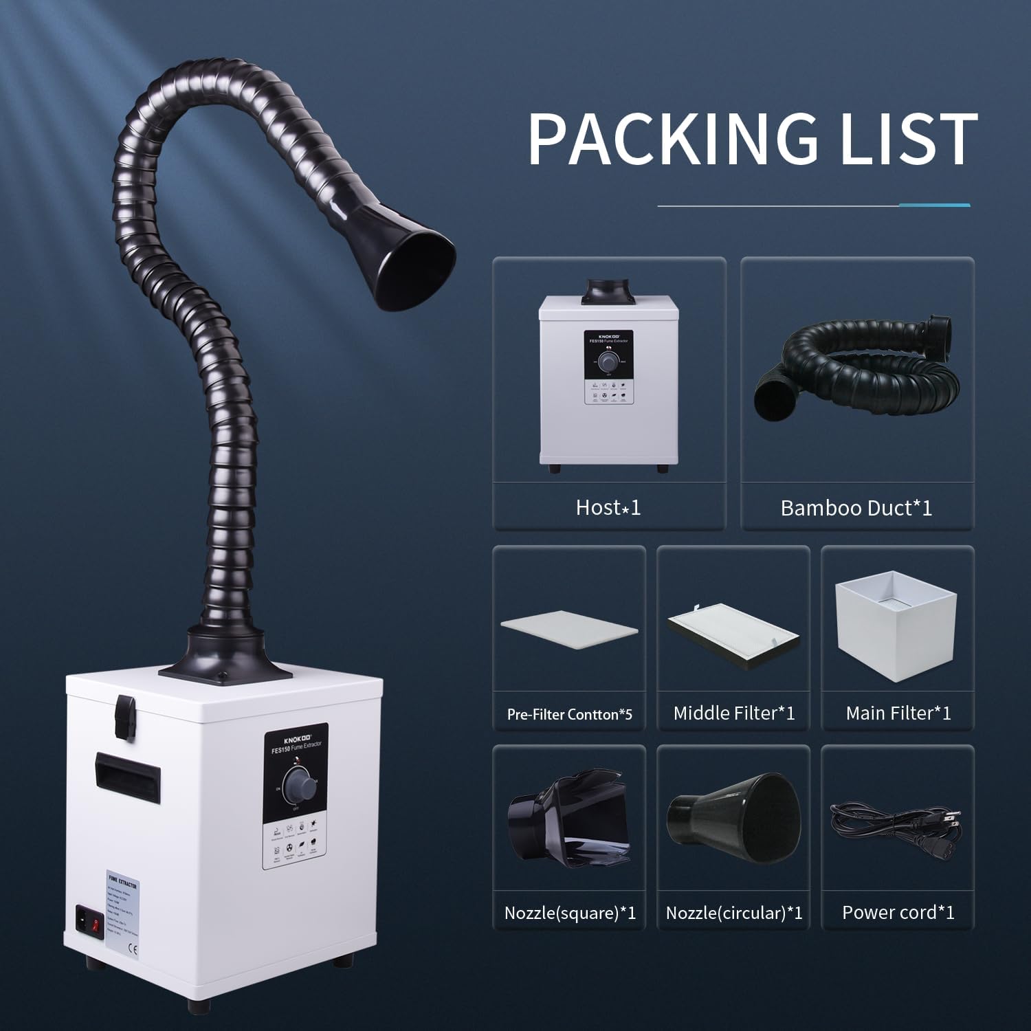 KNOKOO FES150 Endüstriyel Laze - Industrial Laser Fume Extractor incelemesi ve fiyatı
