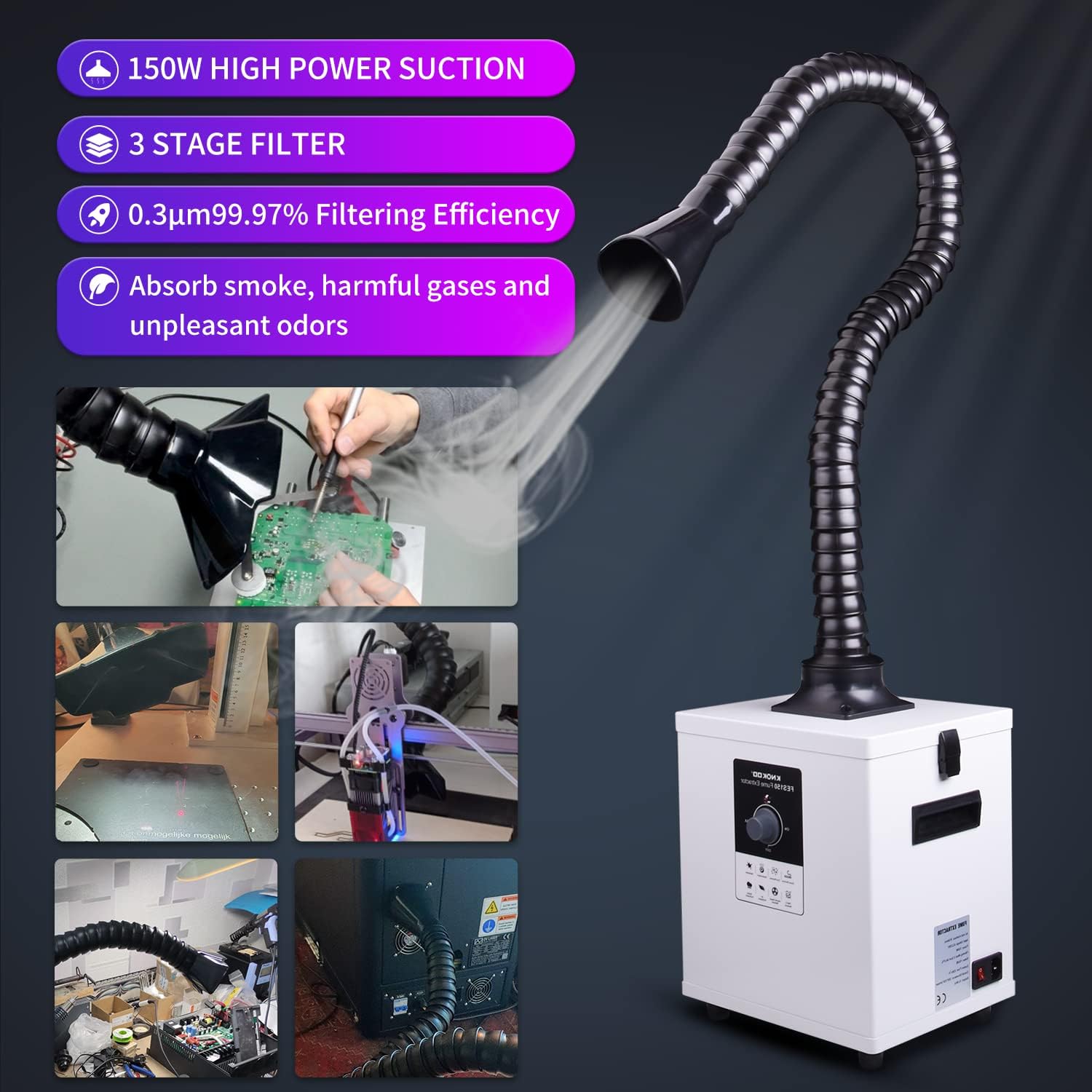 KNOKOO FES150 Endüstriyel Laze - Industrial Laser Fume Extractor incelemesi ve fiyatı