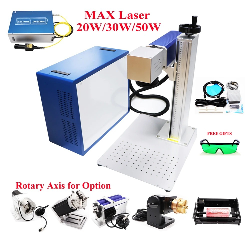 20W 30W 50W MAX Fiber Lazer Ma - Industrial Laser Engraving Machine For Metal incelemesi ve fiyatı