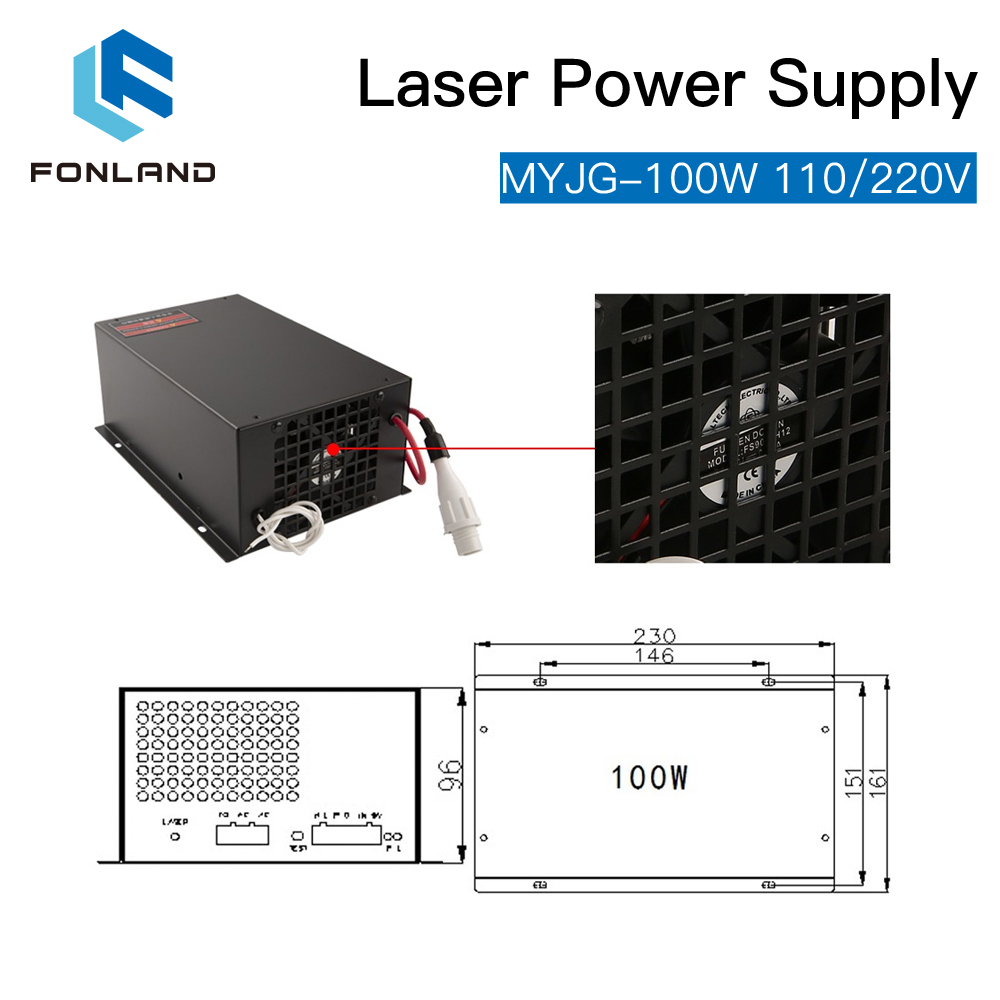 Finlandiya 100W CO2 Lazer Güç  - Laser Tube Replacement incelemesi ve fiyatı