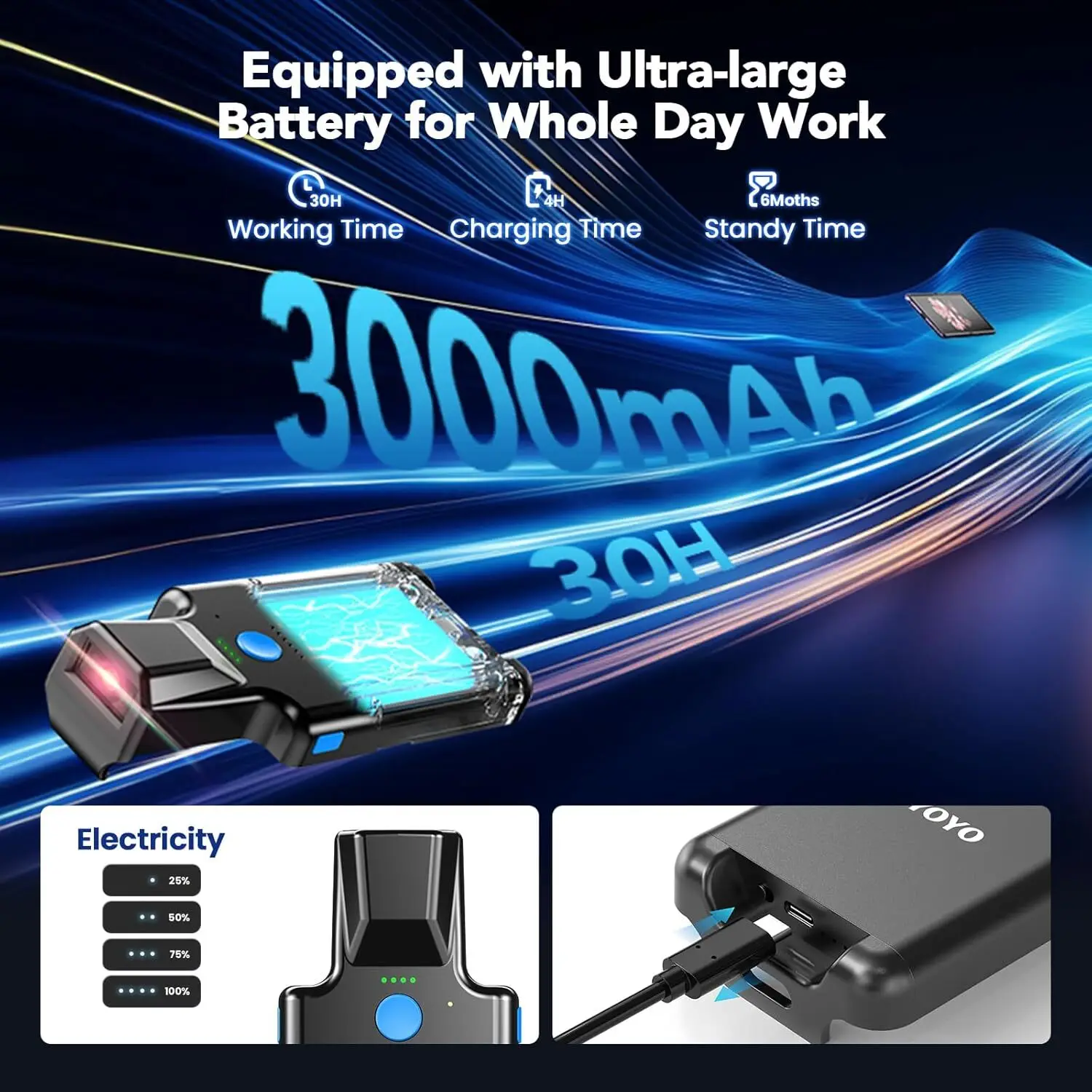 Eyoyo EY 036 plus 2D Kablosuz  - Industrial Laser Beam incelemesi ve fiyatı